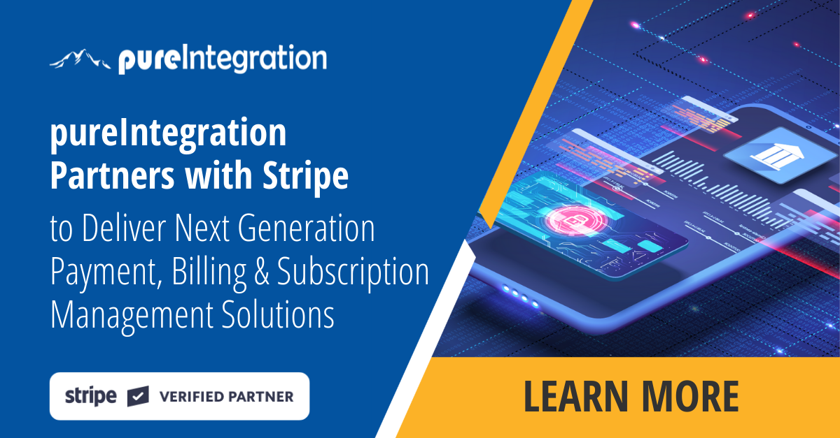 pureIntegration Partners with Stripe to Deliver Next Generation Payment, Billing and Subscription Management Solutions